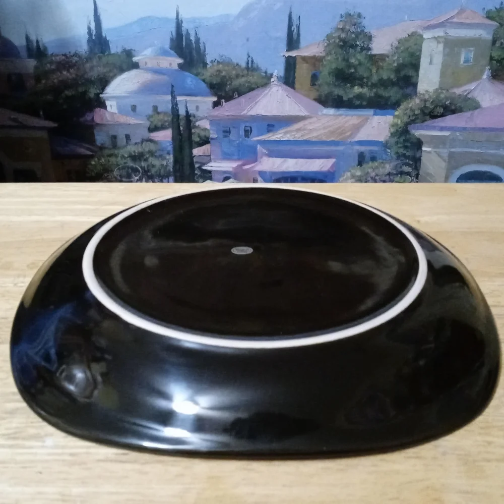 PIER 1 IMPORTS! 🍱Set Of 4 Square Dinner Plates.🍜 10.5" VINTAGE GIFT. - Picture 3 of 4